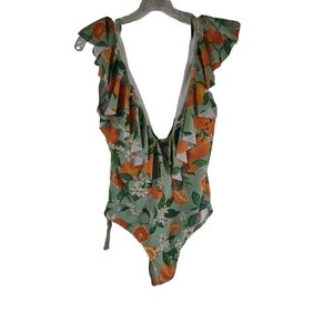 Binlowis green One piece bathing suit size Large